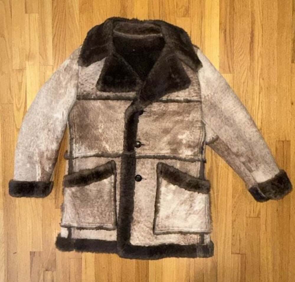 Vintage Mens Stratojac Mens Sheepskin Shearling Coat Jacket 42 Rancher